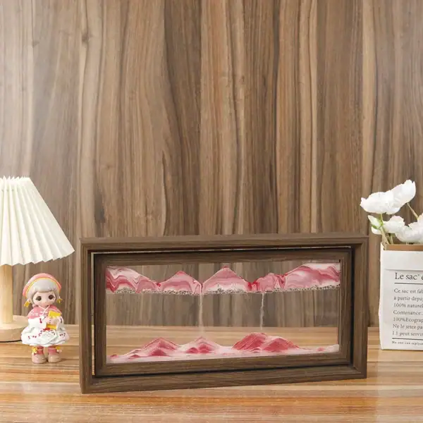 Décoration de montagne en verre pour intérieur.
