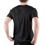 T-shirt noir avec motif scientifique, idéal pour les amateurs de science et de décoration geek, parfait pour un look décontracté et tendance.