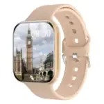 Montre connectée moderne avec écran tactile affichant Big Ben à Londres, conçue pour le suivi de la santé et la notification. Parfaite pour un style de vie actif et connecté.