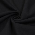 Tissu noir en coton doux, idéal pour créations scientifiques, accessoires ou décoration intérieure avec une touche moderne et élégante.
