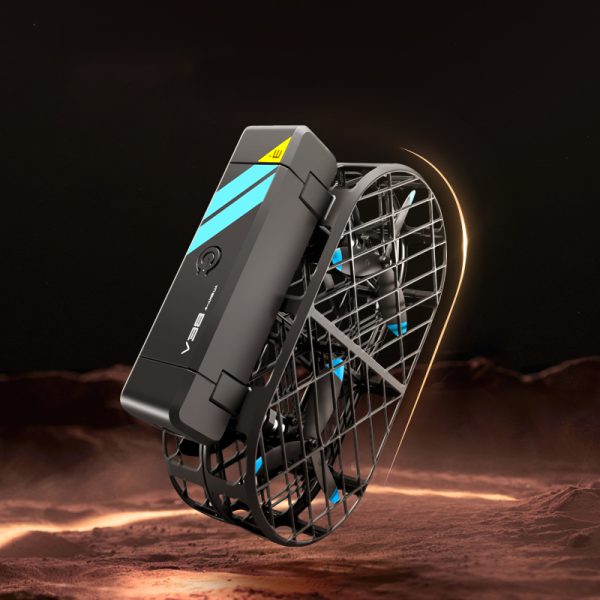 Ventilateur portable compact avec design futuriste, idéal pour les amateurs de science et d'objets innovants, parfait pour la décoration de style scientifique ou technologique.
