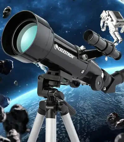 Télescope Celestron pour l'observation des étoiles et des planètes dans l'espace. Parfait pour l'astronomie amateur et l'exploration spatiale.