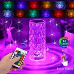 Lampe LED colorée RGB avec télécommande et capteur tactile, idéale pour décoration scientifique et ambiance lumineuse innovante.