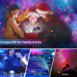 Coffret scientifique festif pour famille et enfants, avec lumière LED, idéal pour stimuler la curiosité et l'apprentissage ludique lors des fêtes de fin d'année.