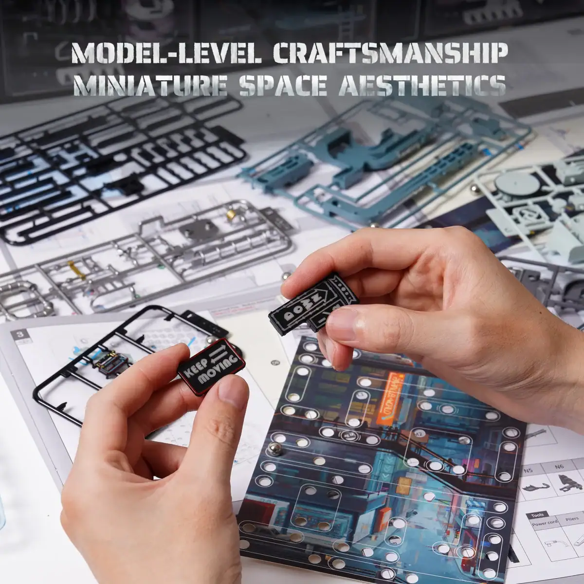 Panneau de circuit imprimé miniature pour modèles scientifiques et esthétiques, parfait pour la décoration et la création de maquettes de science et technologie.
