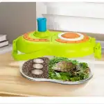 Aquarium pour tortue avec plateforme de baignade, espace de repos et décoration naturelle, idéal pour l'habitat de votre tortue de compagnie.