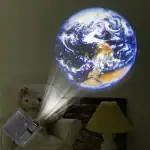 Projecteur de planète Terre pour décoration intérieure.