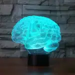LED cerveau lumineux en 3D, décoration scientifique moderne et originale, idéal pour un bureau ou une chambre à thème scientifique.