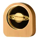 Objet scientifique lumineux Saturne avec anneaux.