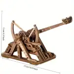 Moteur à vapeur en bois, modèle éducatif pour expériences scientifiques et décoration. Parfait pour les amateurs de sciences et de bricolage, avec dimensions précises.