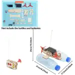 Drone éducatif avec télécommande et composants pour montage, idéal pour projets scientifiques et éducatifs.