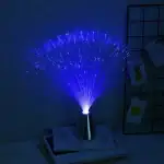 Lampe à fibre optique bleue créant un effet lumineux spectaculaire dans l'obscurité. Parfaite pour la décoration intérieure ou comme objet scientifique innovant.
