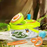 Jeu scientifique pour enfants avec bateau flottant, accessoires de découverte, et outils éducatifs pour stimuler l'apprentissage ludique.