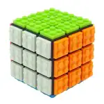 Cube Rubik éducatif en plastique coloré pour l'apprentissage.