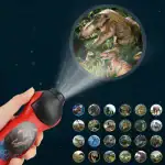 Lampe de poche projetant des images de dinosaures et de la préhistoire, idéale pour l'apprentissage ludique et la décoration thématique.