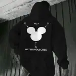 Molecule d'eau - Sweat à capuche avec diagramme moléculaire.