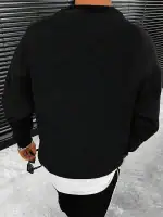 Polaire noire unisexe, idéale pour la décoration ou comme vêtement de sport, avec un design simple et moderne. Parfaite pour un look décontracté ou pour ajouter une touche scientifique à votre style.